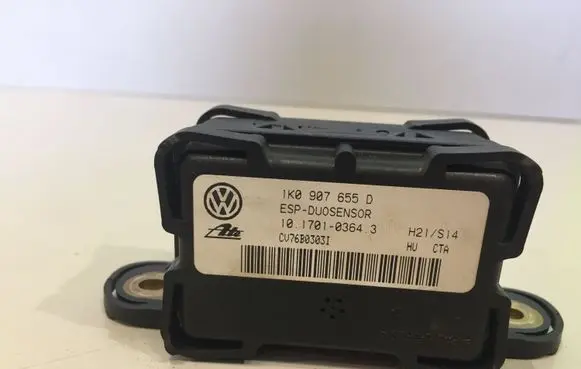 Volkswagen Touran I ESP acceleration yaw rate sensor 1K0907655D