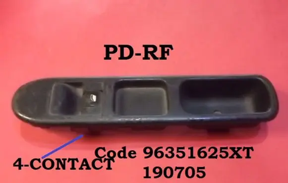Peugeot 307 Electric window control switch 96351625XT 190705