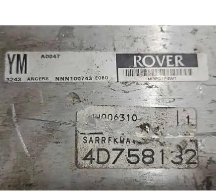 Rover 45 Engine control unit/module NNN100743 4D758132 M3P01P4W1