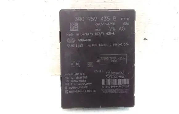 Keyless (KESSY) go control unit/module