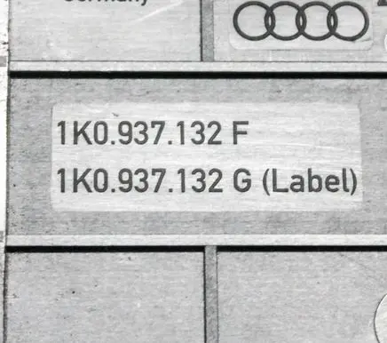 Volkswagen Jetta VI Fuse box set 1K0937132F