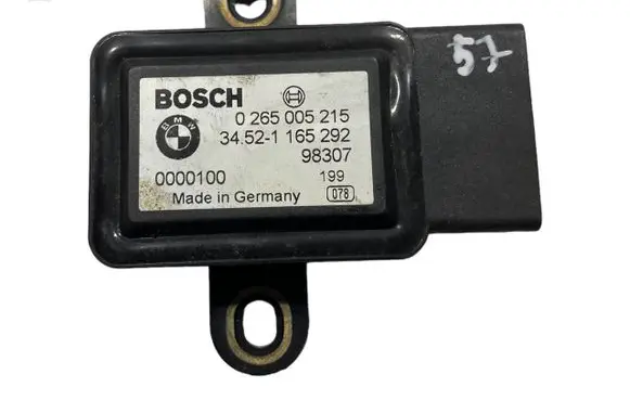 BMW 3 E46 ESP acceleration yaw rate sensor 1165292 34521165292 0265005215