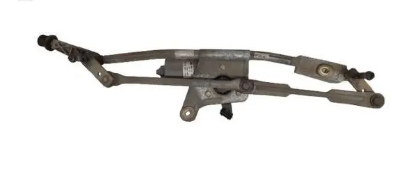 Front wiper linkage and motor