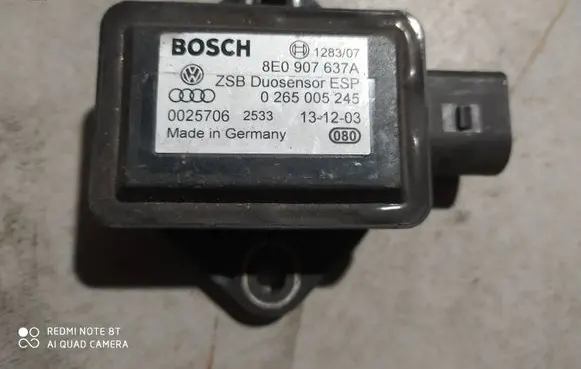 Audi A4 S4 B6 8E 8H ESP acceleration yaw rate sensor 8E0907637A