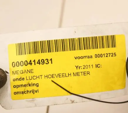 Renault Megane III Mass air flow meter 8200682558B