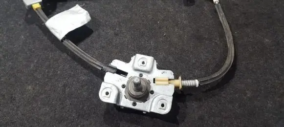 Sliding door window regulator with motor