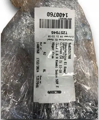 Citroen C4 II Front door electric window regulator 9802531780
