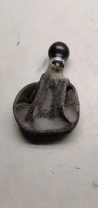 Gear lever shifter trim leather/knob