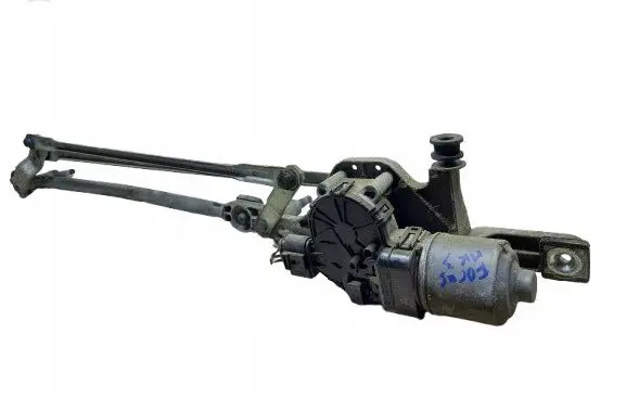 Front wiper linkage and motor