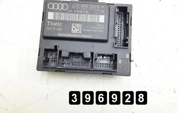Audi A6 S6 C6 4F Door control unit/module 4f0959792e