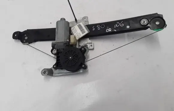 Volvo S80 Rear window lifting mechanism without motor