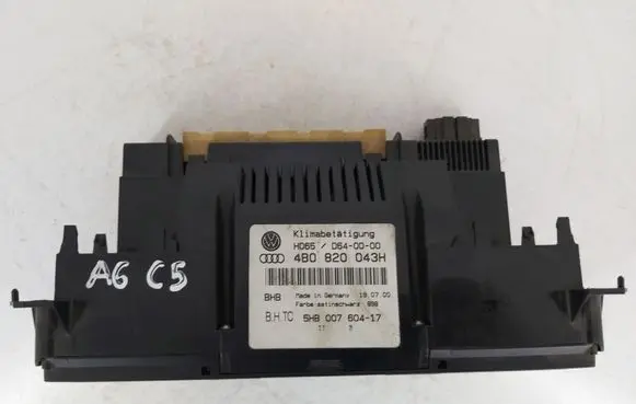 Audi A6 S6 C5 4B Climate control unit 4B0820043H 5HB00760417