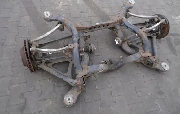 Porsche Cayenne (9PA) Rear axle beam with reductor 