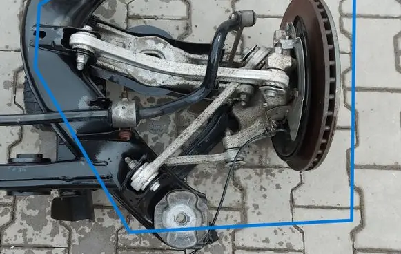 Mercedes-Benz EQC Rear axle beam with reductor MERCEDESEQCZAWPT