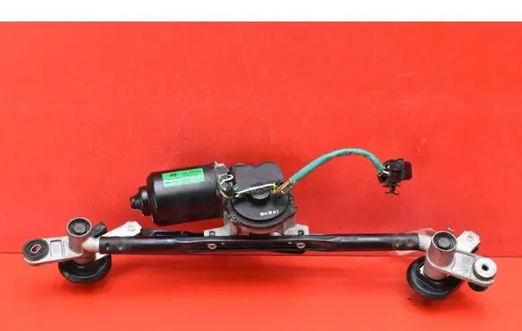 Front wiper linkage and motor