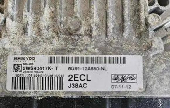Ford Focus Engine control unit/module J38AC 5WS40417KT 6G9112A650NL