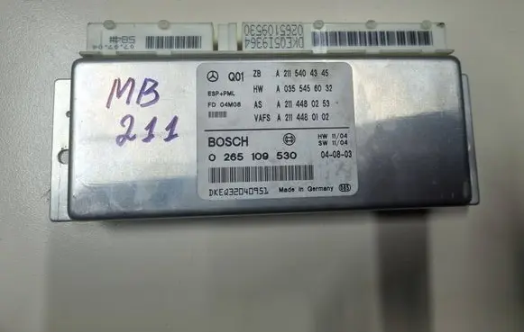 Mercedes-Benz E W211 ESP (stability system) control unit A2115404345 A2114480253 A0355456032