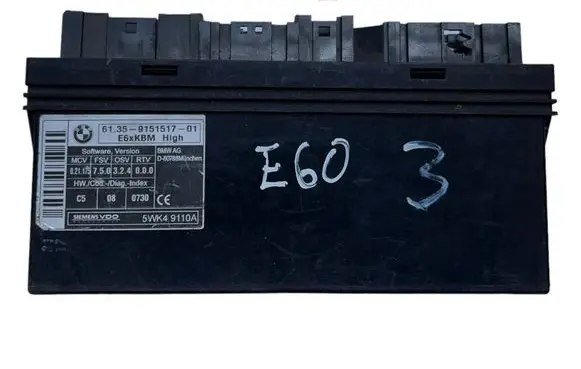 BMW 5 E60 E61 Comfort/convenience module 9151517 61359151517 5WK49110A
