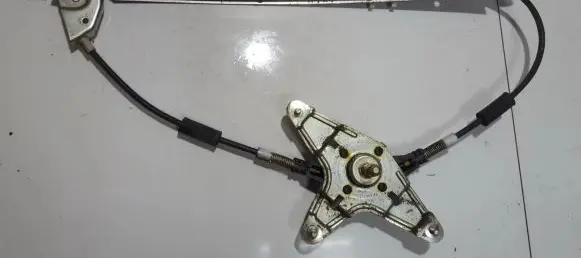 Sliding door window regulator with motor