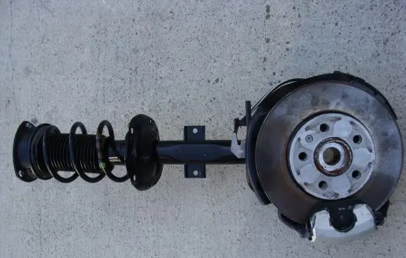 Volkswagen Polo VI Front wheel hub spindle knuckle 2Q0407255M
