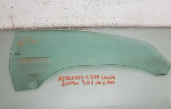 Mercedes-Benz CLK C207 A207 Front door window glass four-door