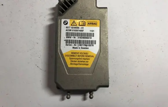 BMW 5 F10 F11 Airbag control unit/module 9248096 618307400F 31924809601H