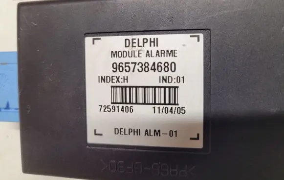 Peugeot 407 Alarm control unit/module 9657384680 72591406