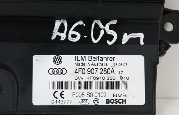Audi A6 S6 C6 4F Central body control module 4F0907280A