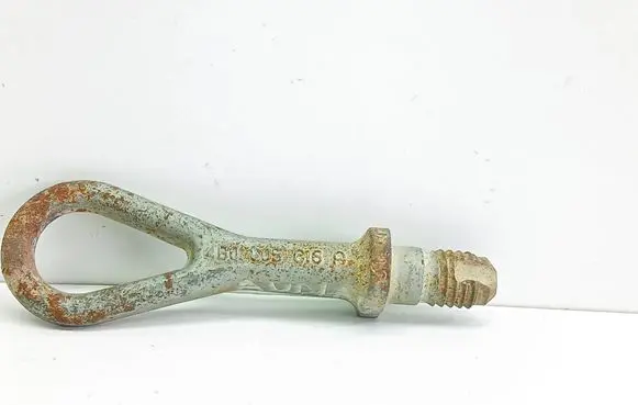 Towing hook eye