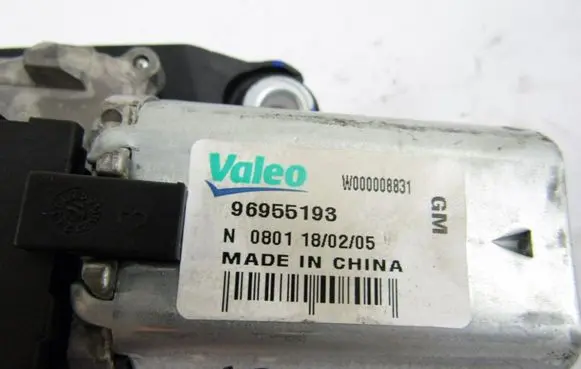 Opel Mokka X Rear window wiper motor 96955193