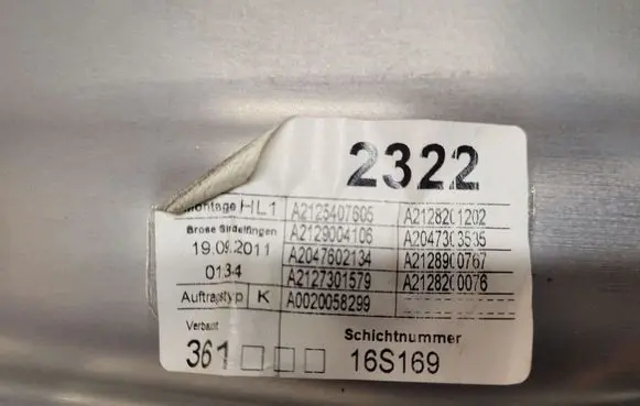Mercedes-Benz E W212 Rear door window regulator with motor 981694104 A2125407605 A2048200542