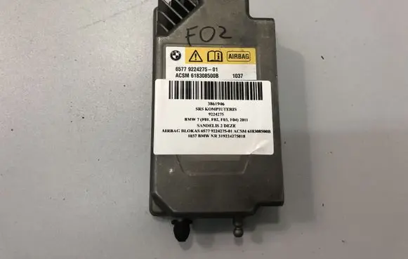 BMW 7 F01 F02 F03 F04 Airbag control unit/module 9224275