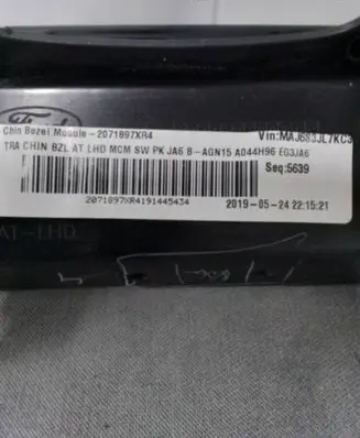 Ford Ecosport Other dashboard part AGN15A044H96