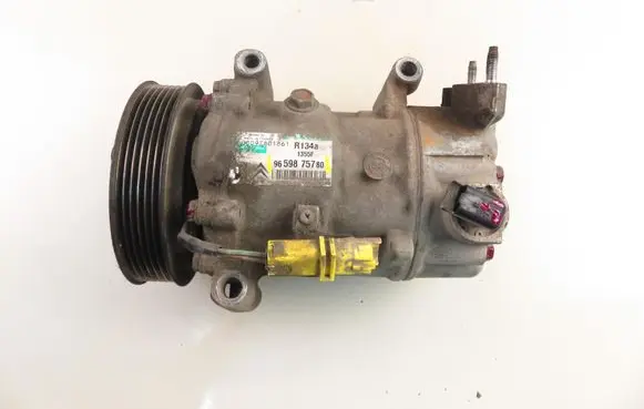 Peugeot 207 Air conditioning (A/C) compressor (pump) 9659875780