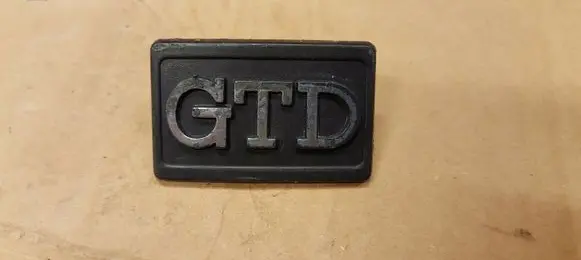 Volkswagen Golf II Fender model badge letters 191853688D