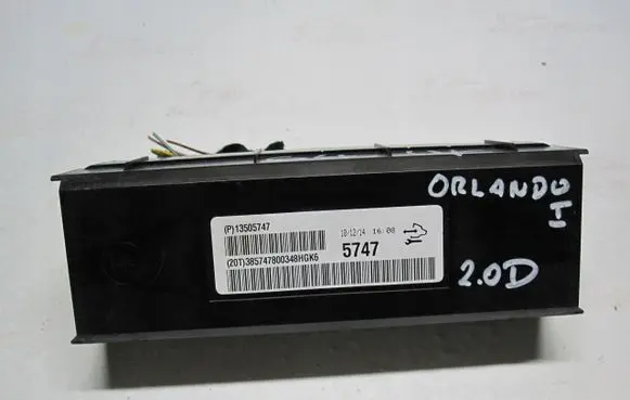 Chevrolet Orlando Air conditioning/heating control unit 13505747