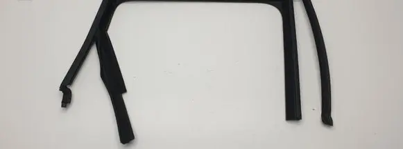 Volkswagen Polo VI Rubber seal rear door window/glass 2GS839440E