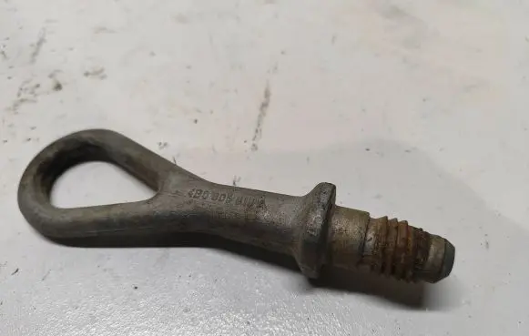 Towing hook eye