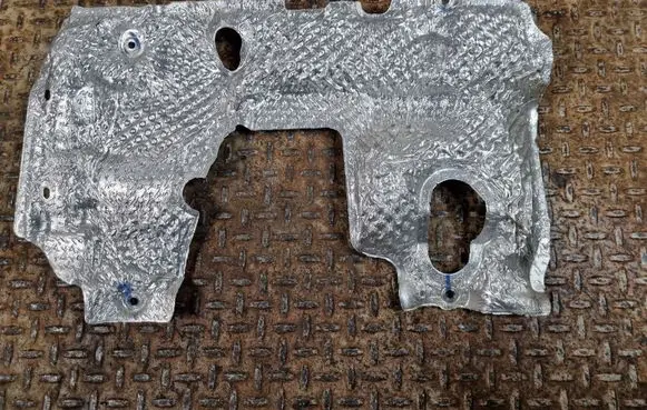 Heat shield in engine bay