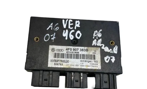 Audi A6 Allroad C6 Tow bar trailer control unit/module 4F0907383B
