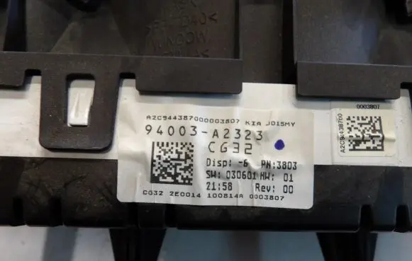 KIA Ceed Speedometer (instrument cluster) 94003A2323
