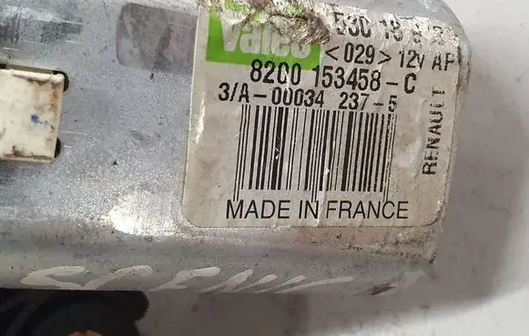 Renault Scenic II - Grand scenic II Rear window wiper motor 53018912 8200153458C