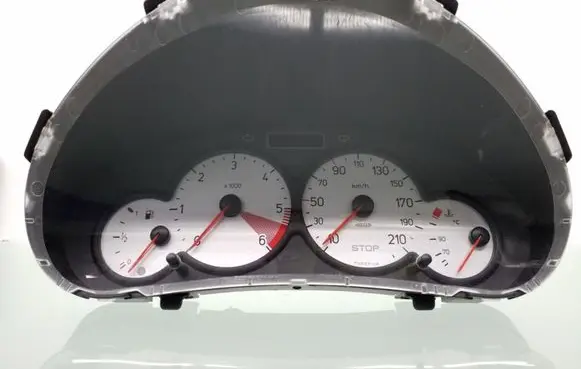 Peugeot 206 Speedometer (instrument cluster) 9656696280 6105NN 000500809