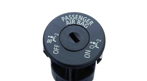 Passenger airbag on/off switch