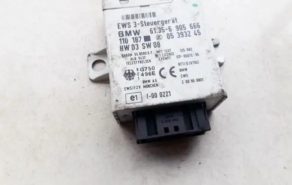 BMW 3 E46 Immobilizer control unit/module 61356905666 05393245