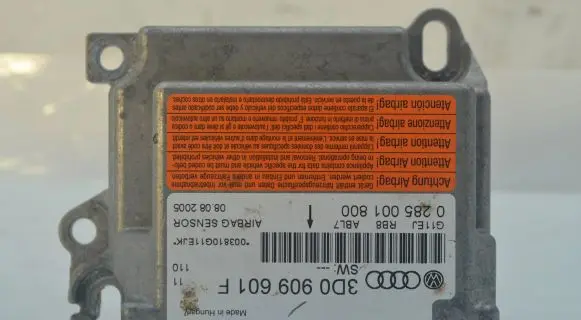 Volkswagen Touareg I Airbag control unit/module 3D0909601F 0285001800 003810G11EJK