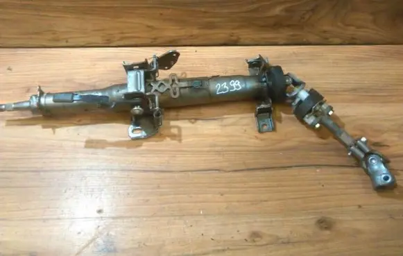 Steering wheel axle