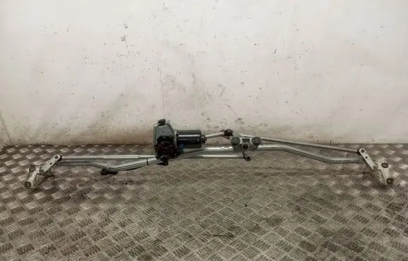 Front wiper linkage and motor