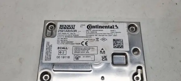 Renault Clio V GPS navigation control unit/module 2591A8053R