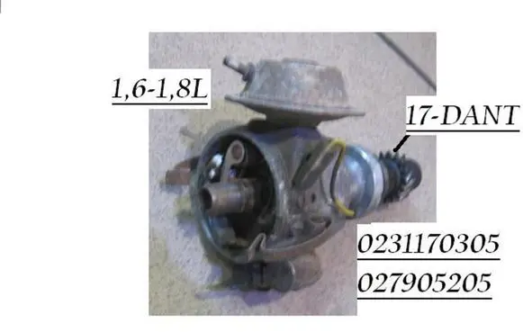 Volkswagen Jetta II Spark distributor 0231170305 027905205